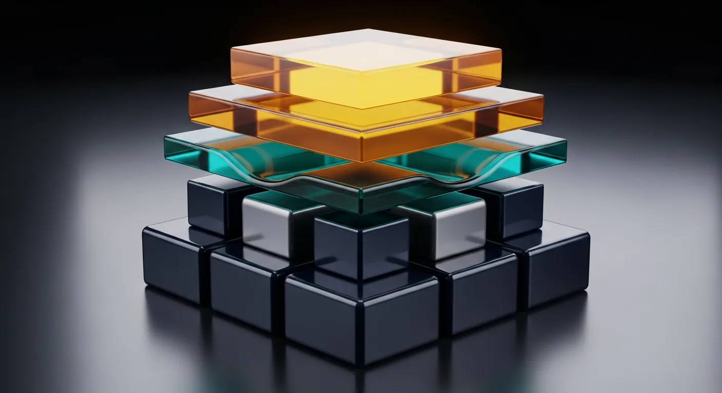 Abstract visualization of a capital stack